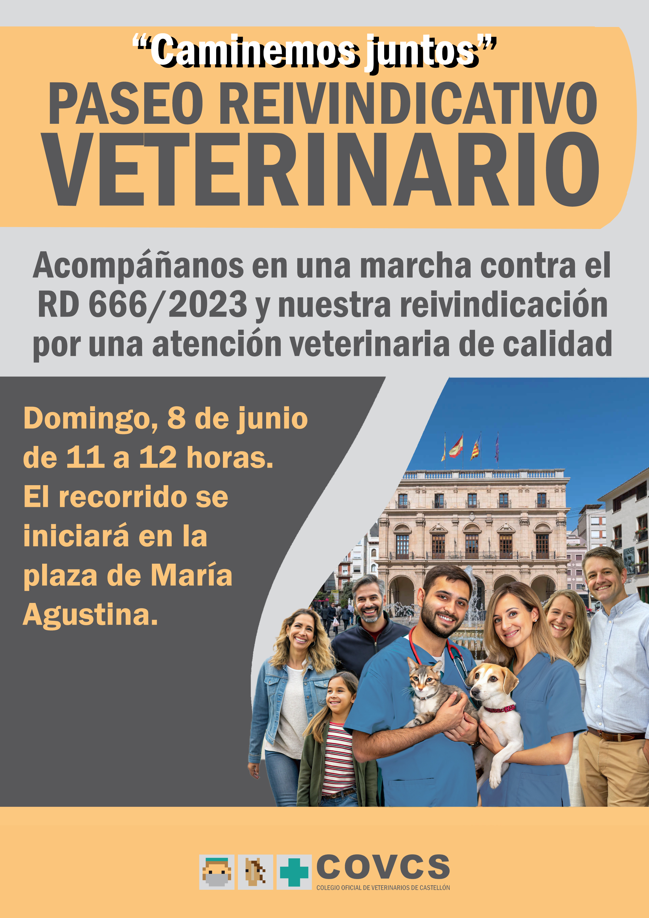 cartel 8j azul
