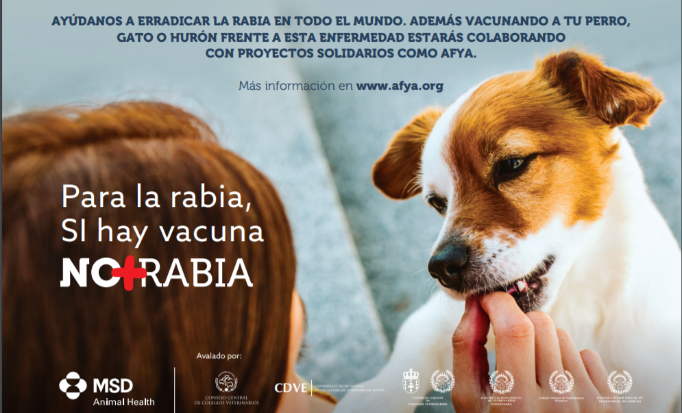 Campaña para la vacunación contra la rabia.